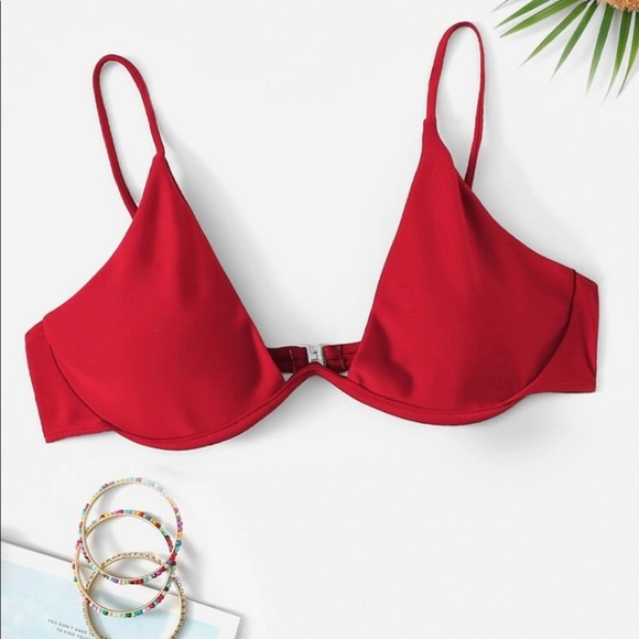 Red Bikini Top (M) - Picture 1 of 3